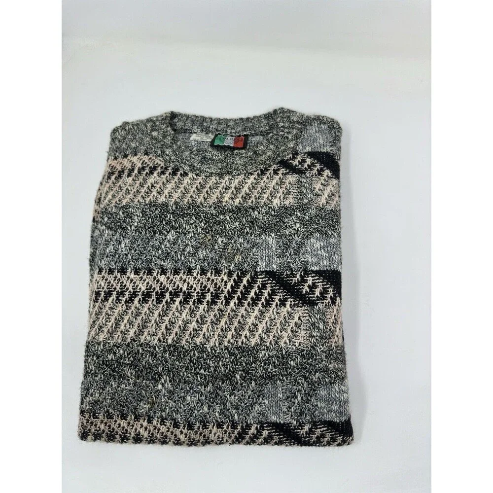 VTG Italian Sweater Co Sweater Men’s Small  Pullover Italy Acrylic Cosby  Granpa